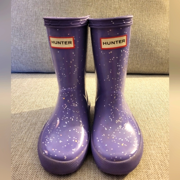 Hunter Purple Speckle Boots - Picture 1 of 5